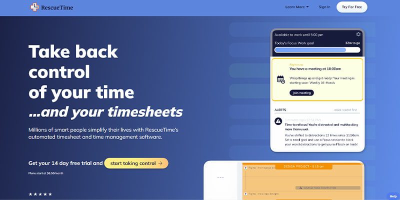 مدیریت زمان استفاده از گوشی با Rescue Time