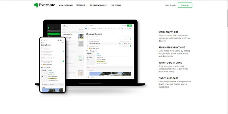 یاداشت‌برداری هوشمند با Evernote